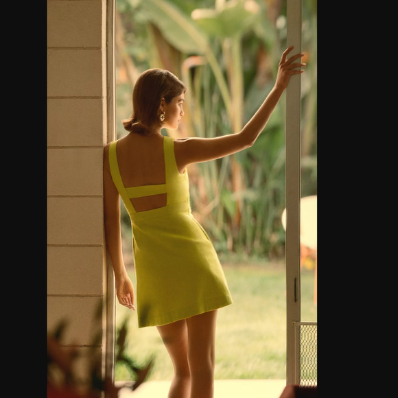 NWT Maeve Sleeveless Yellow Mini Dress - Size 8 - Picture 3 of 7